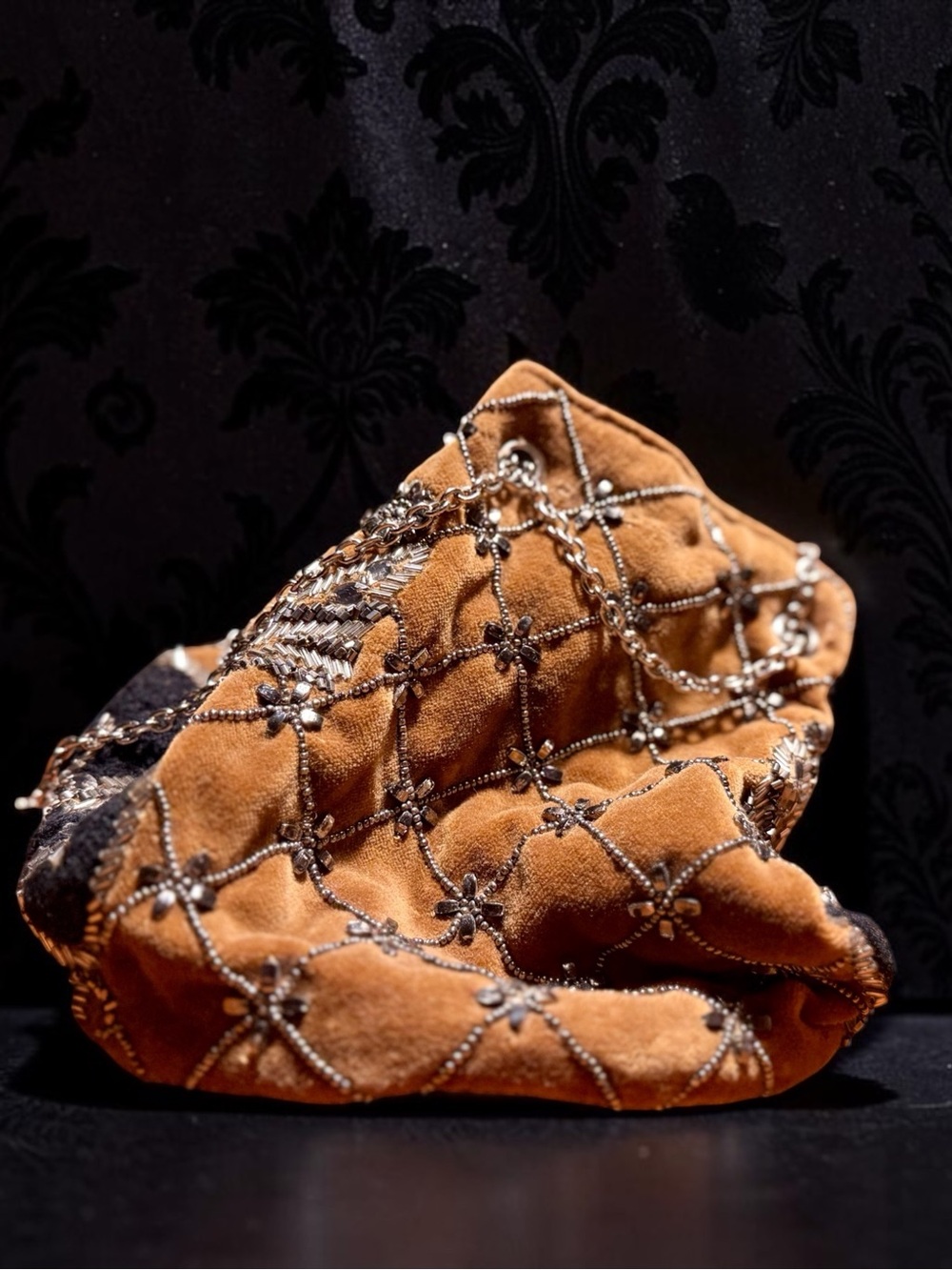 Free People Vintage Beaded Velvet Treasure Pouch - Picture 6 of 14